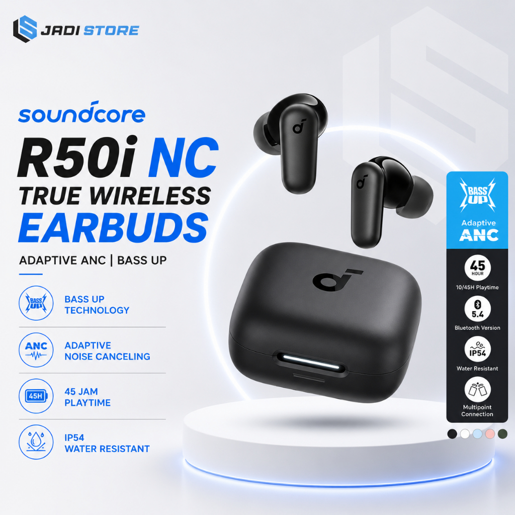 ANKER R50i NC A3949 A3959 TWS Anker Soundcore Full Bass Angker Headset Earphone Handsfree Bluetooth 