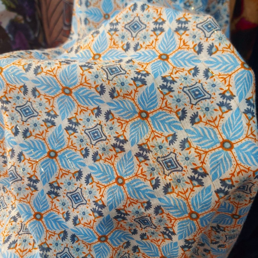 kain katun motif premium  - kain katun meteran  - kain katun kemeja  - kain katun print