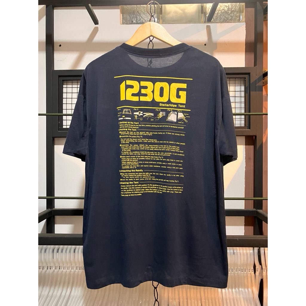 kaos second outdoor montbell size L naik gunung camping