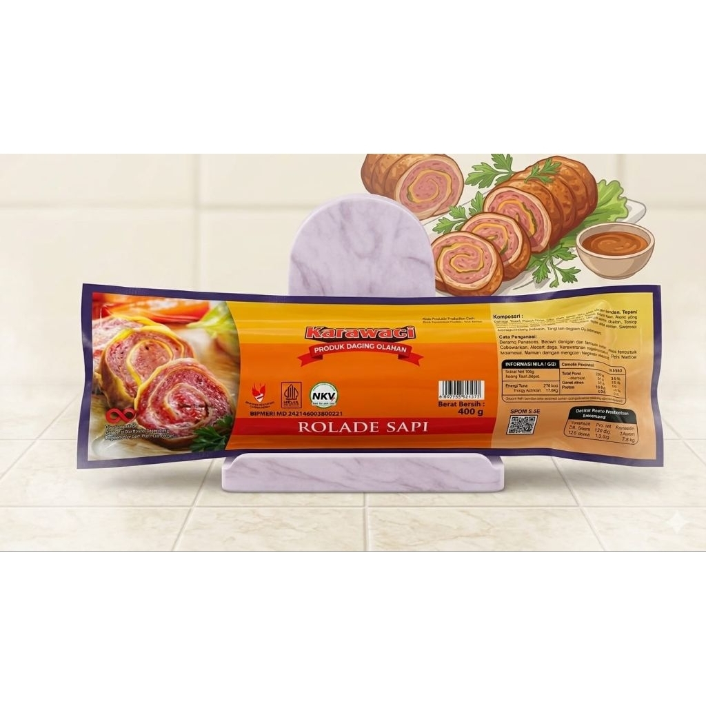 KARAWACI ROLADE SAPI ROL 400Gr