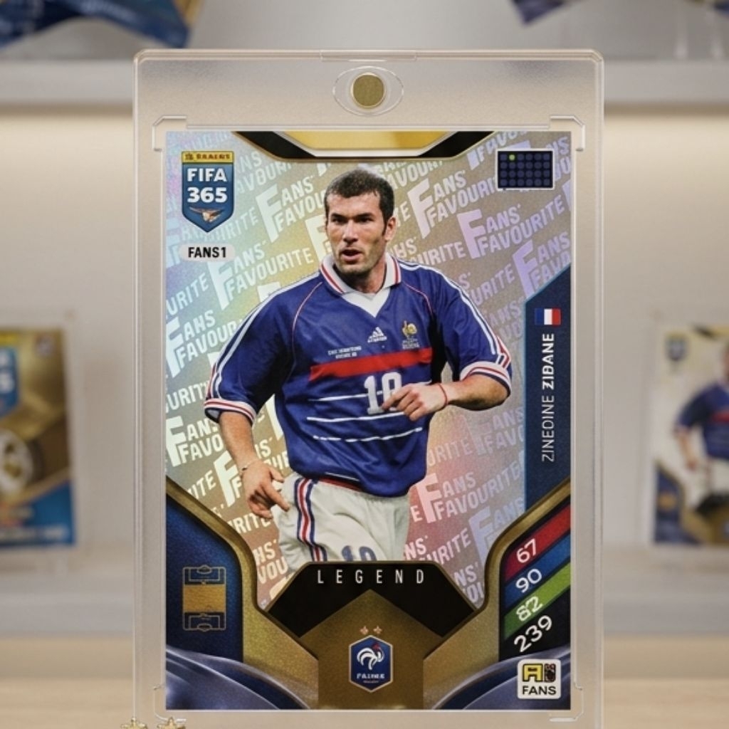 Nama Kartu : Kartu Panini Adrenalyn XL 2026 - Fans Favourite - Legend - Zinedine Zidane