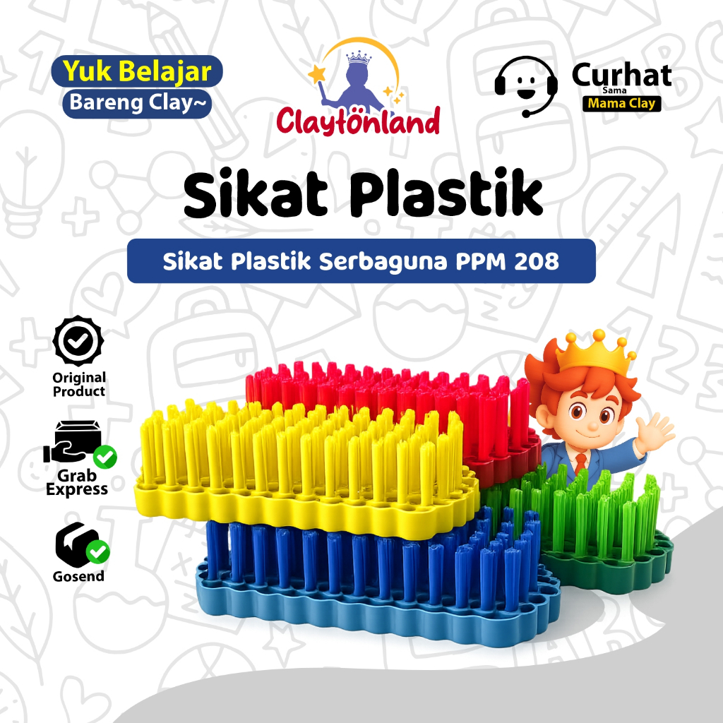 Sikat Cuci Baju Plastik PPM 208 / Sikat Baju Lantai Serbaguna PPM 208