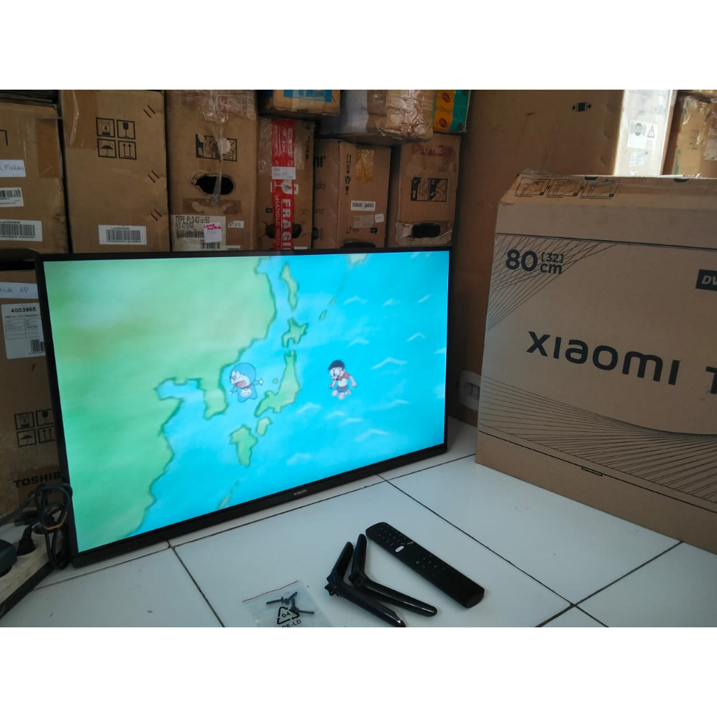 TV LED XIAOMI ANDROID 32 INC HD SUDAH DIGITAL KONDISI BEKAS MASIH SEGEL SIAP PAKAI (175p)