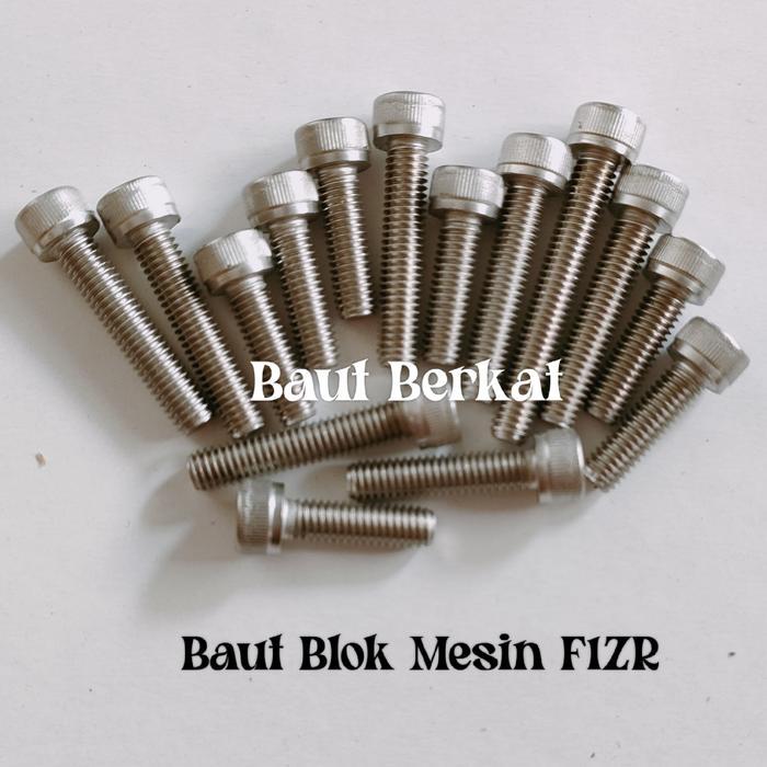 SET BAUT L STAINLESS BLOK MESIN F1ZR BAUT BLOK MESIN F1ZR FIZR RESTOCK