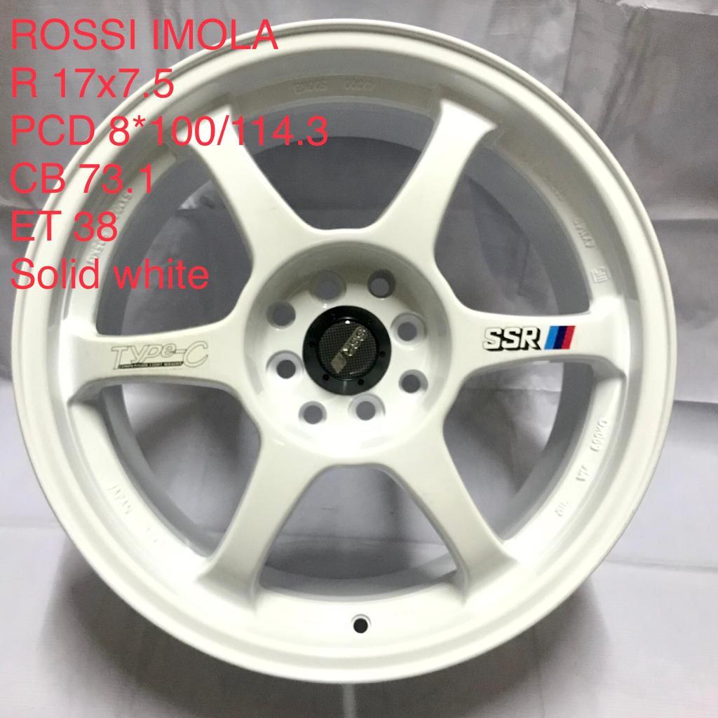 Velg Mobil SSR Type C Ring 17x7.5 PCD 8x100/114.3 ET 38 Solid White