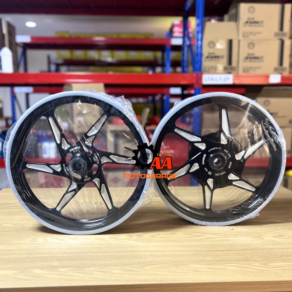 VELG DELKEVIC/ DND G-SPEED MIO SPORTY / SMILE RING 14 BLACK/SILVER/TITANIUM