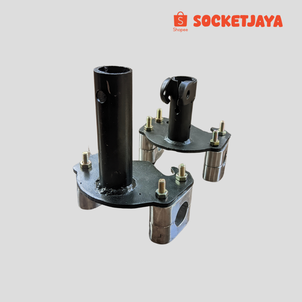 Dudukan Stang Matic Variasi Honda Yamaha Tebal 5mm Adaptor Stang Trondol Beat Street Scoopy Mio Soul