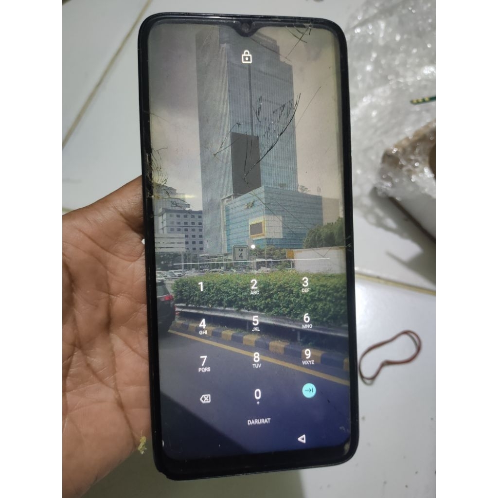 lcd frame Advan g9 pro minus retak
