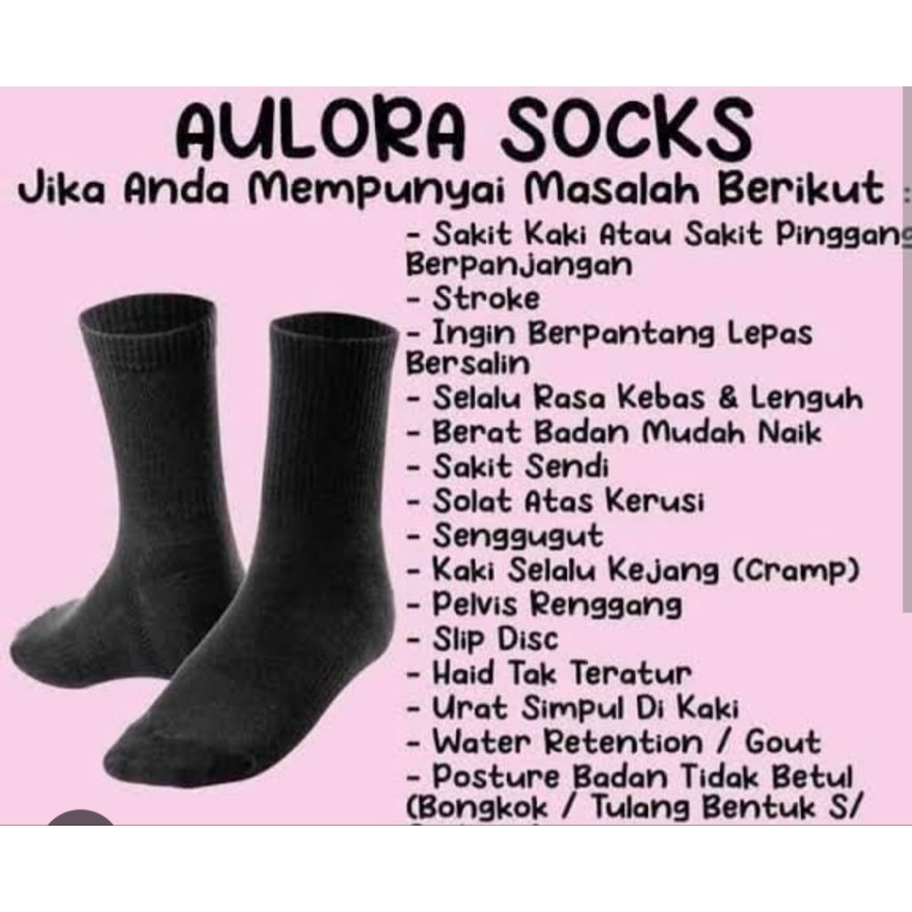 Aulora Socks Women Hitam