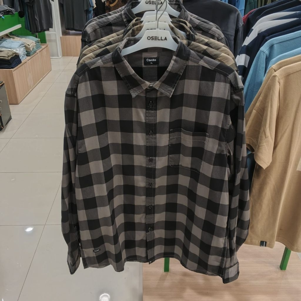 OSELLA KEMEJA PRIA LENGAN PANJANG - KEMEJA PRIA CASUAL - ORIGINAL