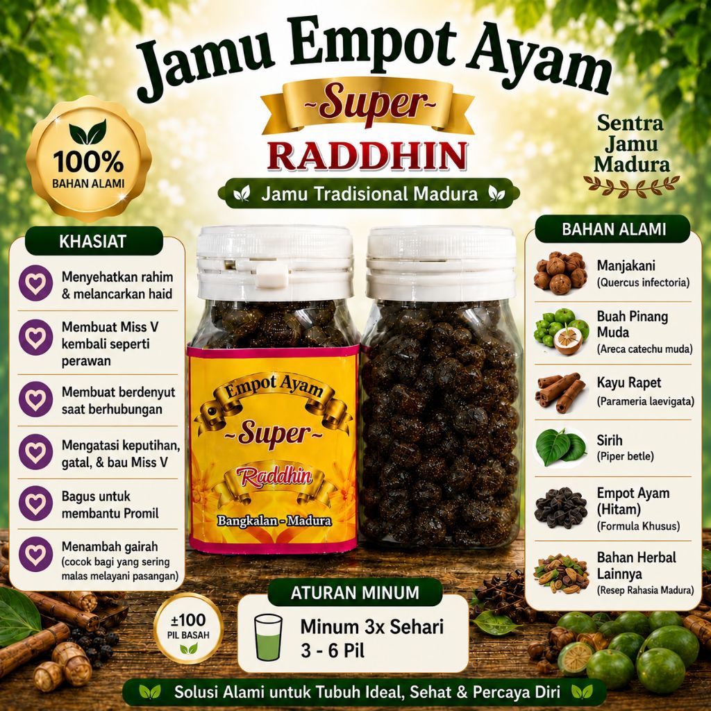 READY Jamu Madura Empot Ayam Raddhin anti pelakor sari rapet
