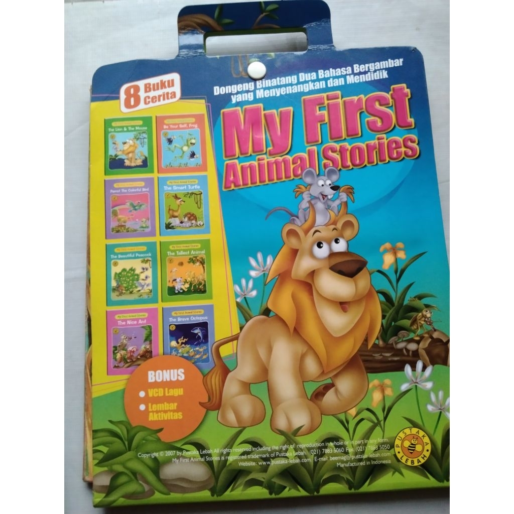 Buku Anak Dongeng Binatang Dua Bahasa Bergambar MY FIRST ANIMAL STORIES 8 Buku Cerita