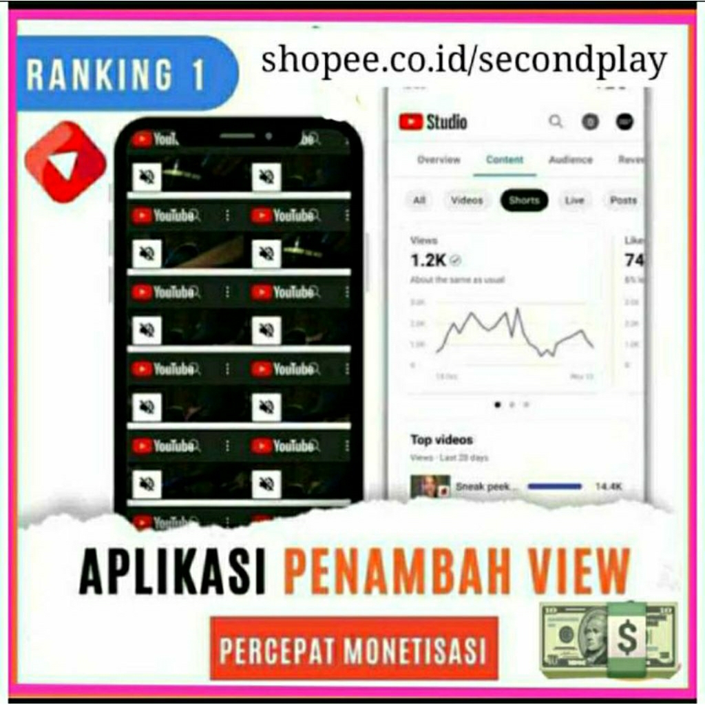 APK PENAMBAH VIEW YT CEPAT MONET KEJAR JAM TAYANG