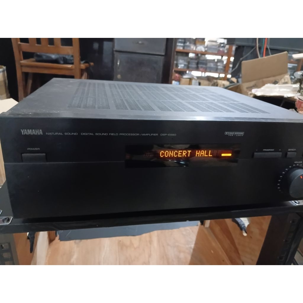 Amplifier Yamaha Natural Sound DSP E 580 ori seperti baru