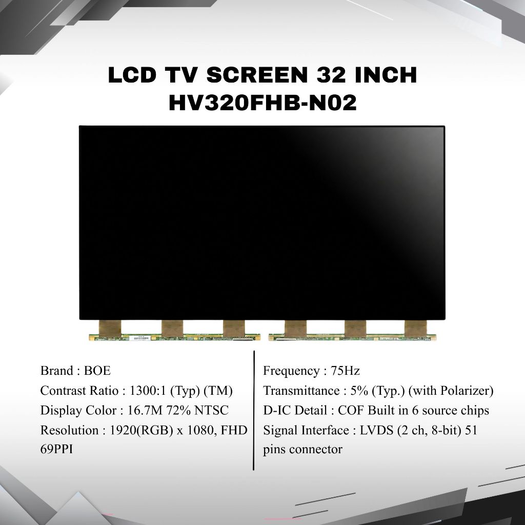 BOE LCD TV SCREEN 32 INCH ORIGINAL HV320FHB-N02 HV320FHB-N10 HV320WHB-F56 HV320WHB-F70