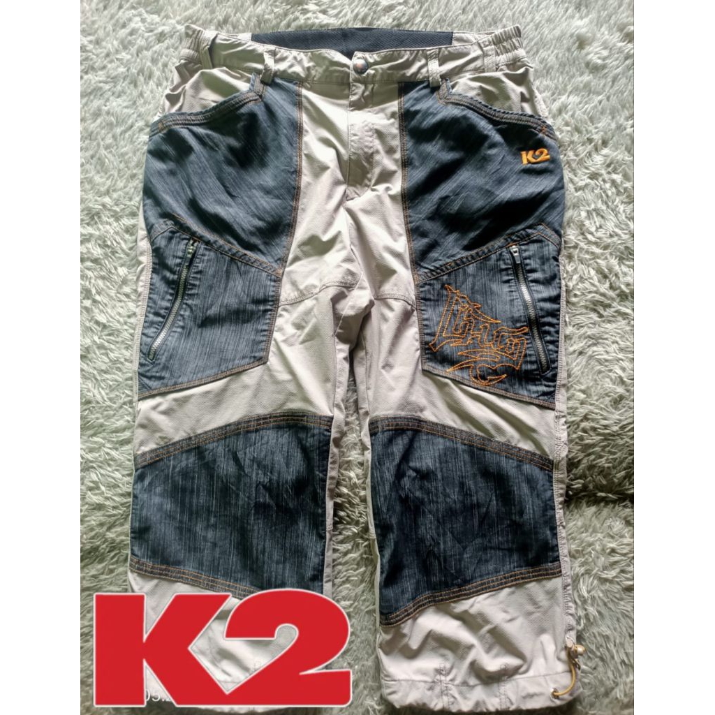 celana pendek ¾ dobel kargo gunung K2 second brand