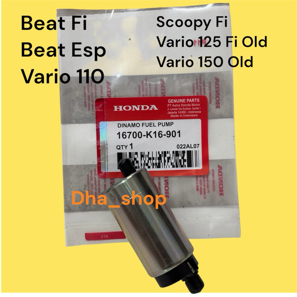 Rotak K16 Beat Fi Scoopy Fi Vario 110 Fi Rotak Fuel Pump Dinamo Motor Original