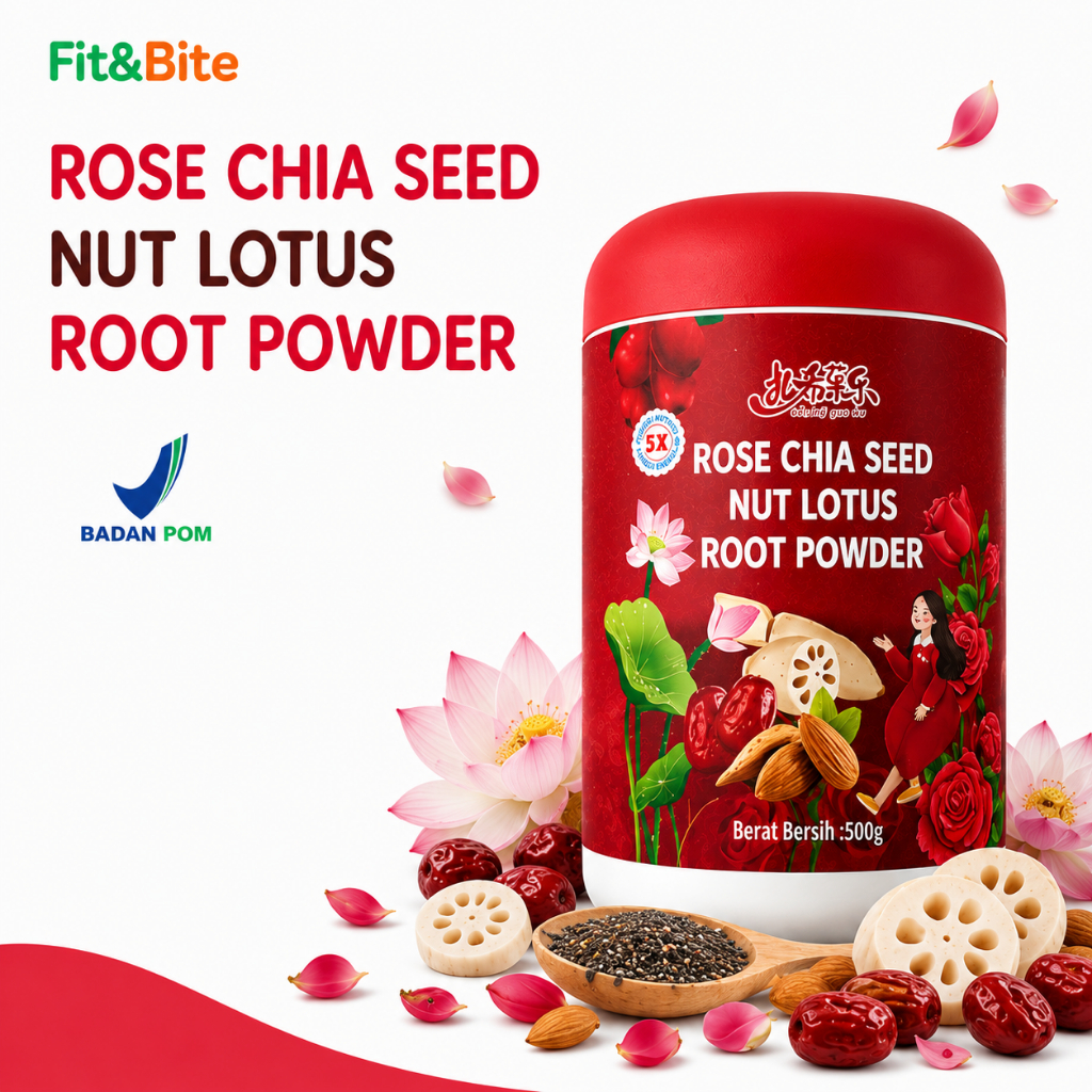 Oufen lotus root chia seed  bpom original