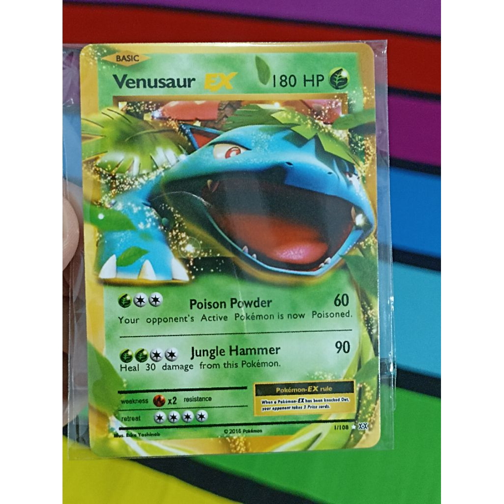 Kartu Pokemon Venusaur EX 1/108
