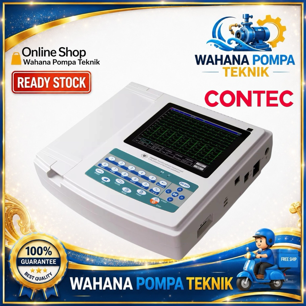 Digital 12-lead 12-channel Electrocardiograph ECG/EKG CONTEC ECG1200G