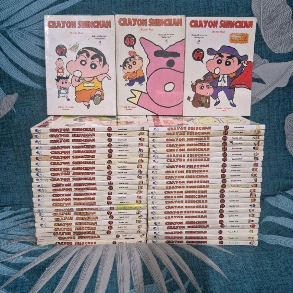 Paket Komik Crayon Shinchan Vol 1-49 Sincan Sinchan Fulset Fullset Set Lengkap Tamat