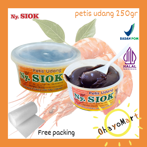 Petis udang ny Siok / petis udang nyonya / petis udang surabaya 250g