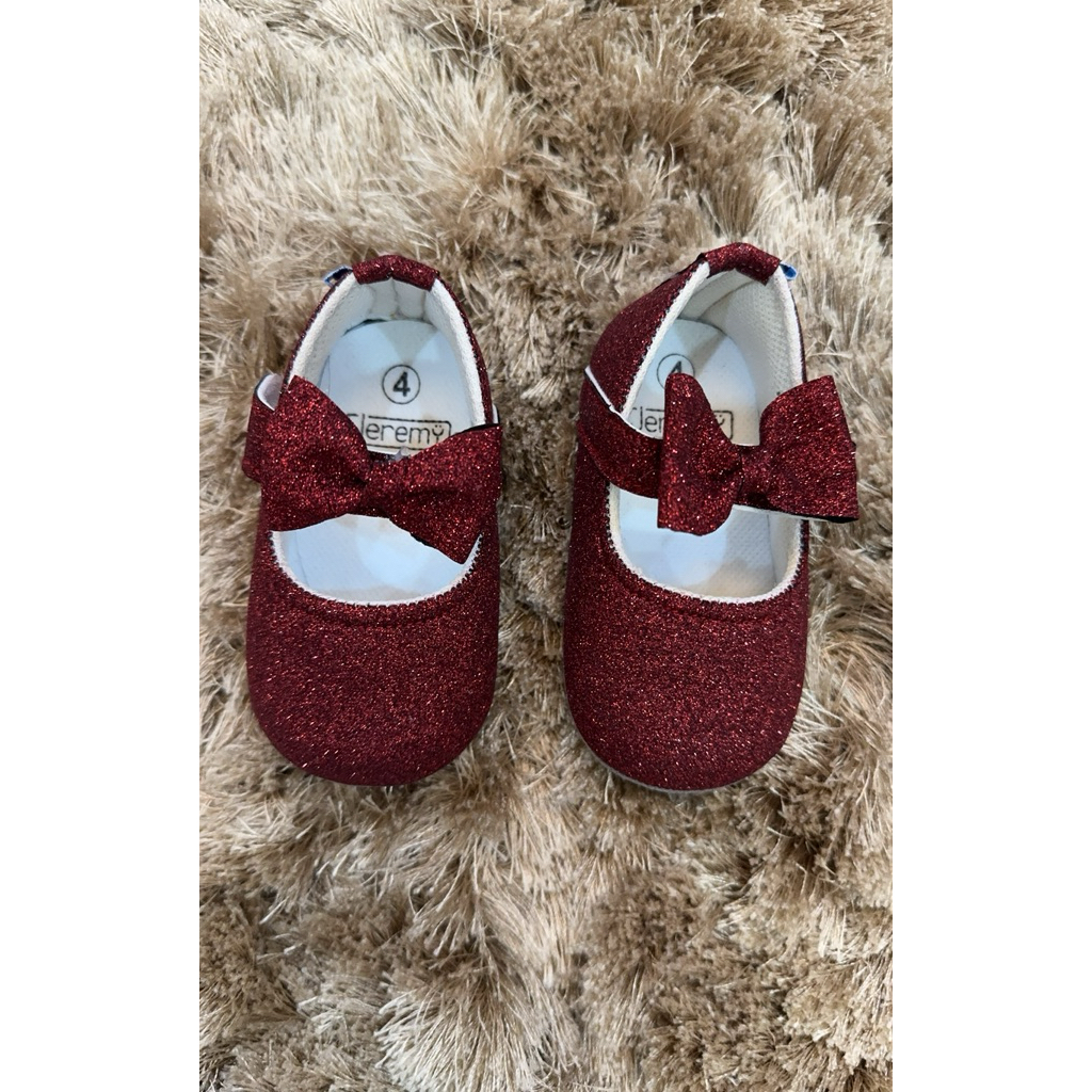 Jeremy Prewalker Baby Girl  Shoes Red Size 4 NEW