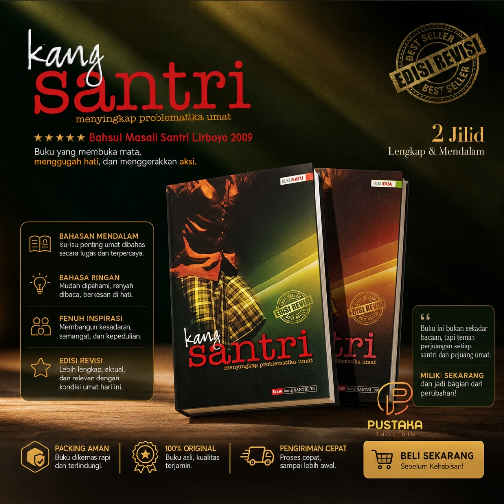 Buku Kang Santri Satu Set Dua Jilid Bahsul Masail Santri Lirboyo 2009
