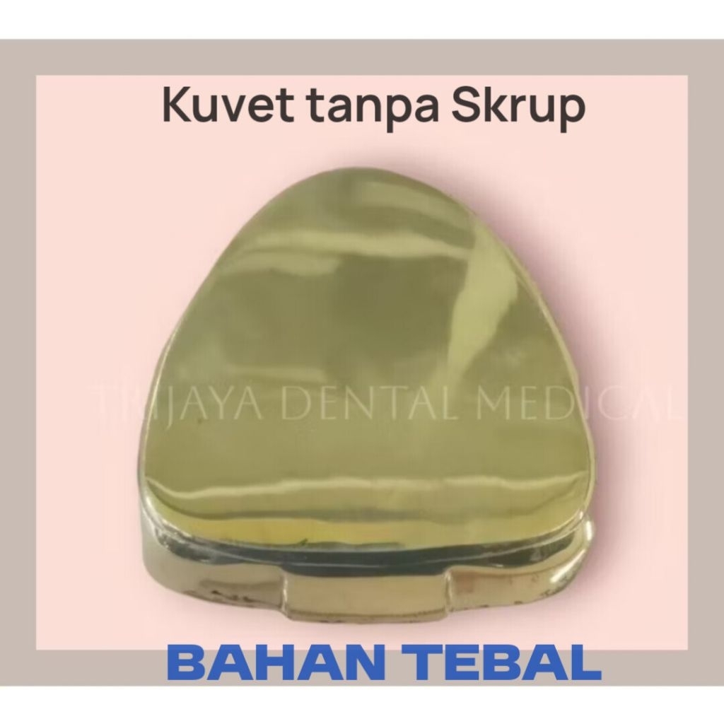 Trijaya Dental Medical Cuvet Kuningan Besar Tanpa Skrup/ Kuvet besar tanpa skrup