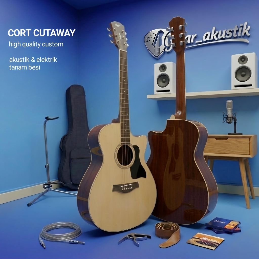 Gitar akustik elektrik CORT Guitar Akustik Elektrik Listrik CORT CUTWAY high quality