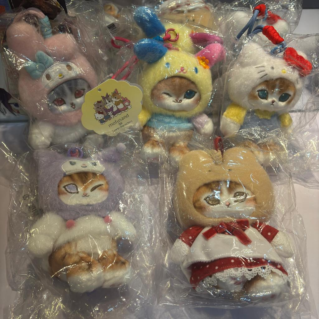 (READY) ORIGINAL Sanrio x Mofusand Plush Pendant Colection - Usahana/MyMelody/Marooncream/HelloKitty