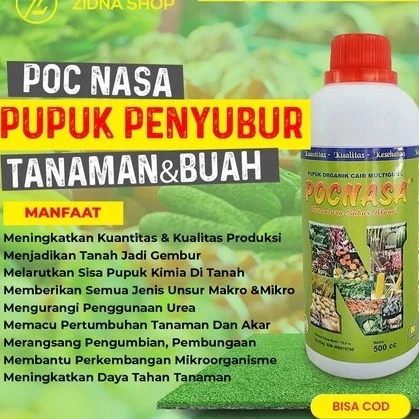 Pupuk Organik Cair NASA 1LITER-500ML Untuk Segala Tanaman || POC NASA Pupuk Cair Organik Multifungsi