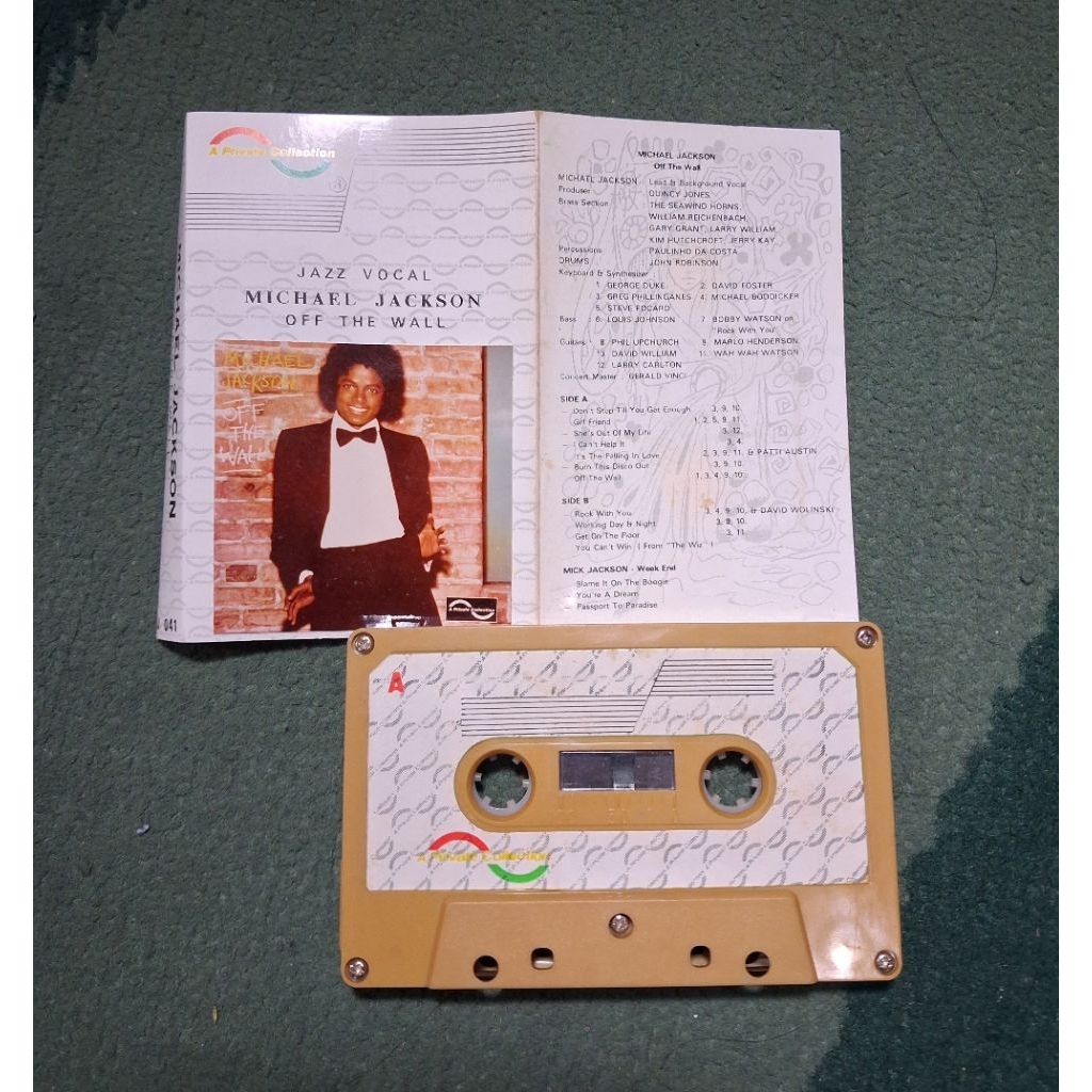 Kaset Michael jackson Off The Wall Pralisensi