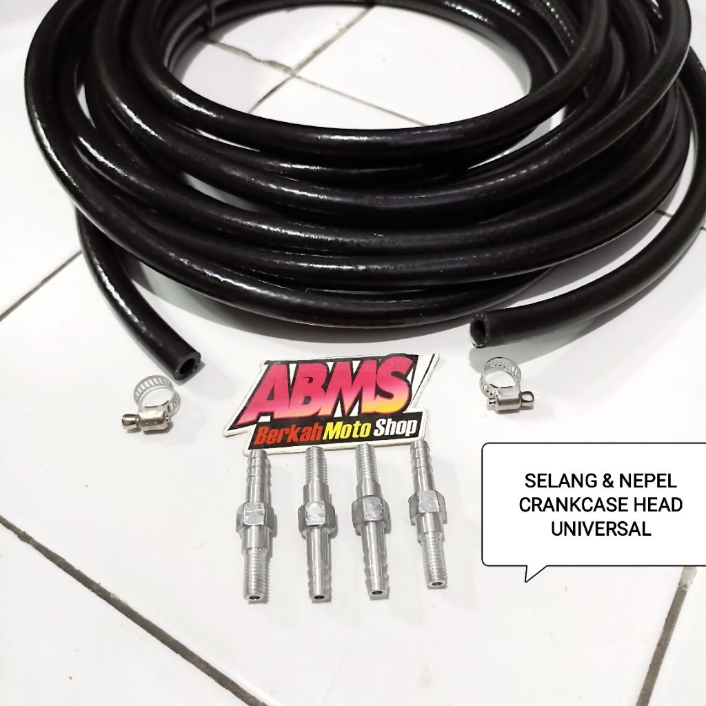 NEPEL CRANKCASE OIL HEAD NEPEL ADAPTOR OILCOOLER UNIVERSAL BAUT NEPEL JALUR PENDINGIN OLI MESIN NEPE