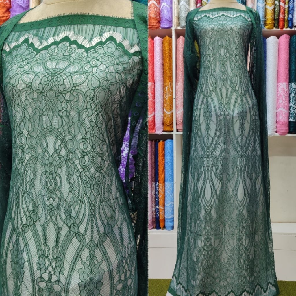kain brukat Cantyli premium potongan/kain brukat kebaya/kain kebaya /kain pesta