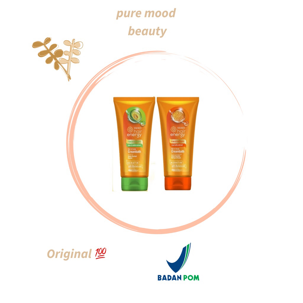 Makarizo Hair Energy  Creambath 200mL || Perawatan rambut kering dan rontok
