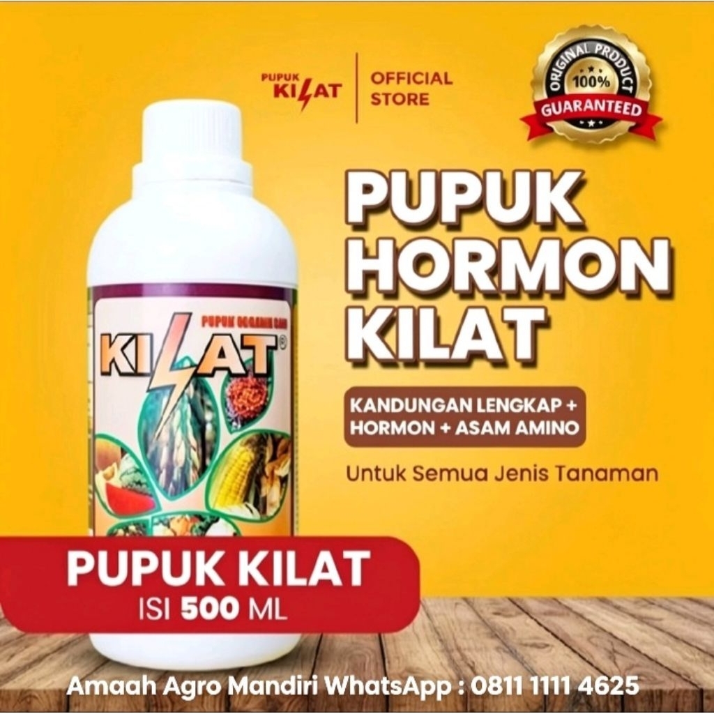 Pupuk Organik Cair Kilat@500ml ( Asli 100% )