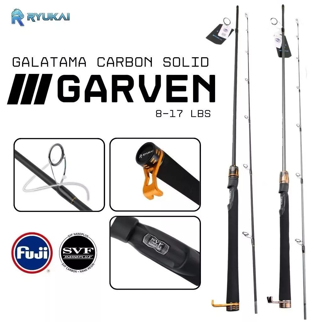 Joran Galatama Solid Carbon Rod Ryukai Garven Fuji Ring Guides 602