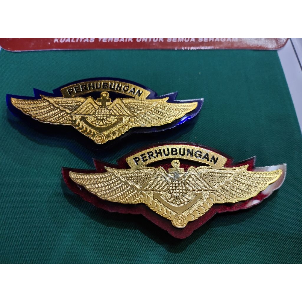 wing perhubungan /wing dishub/wing kemenhub/pin perhubunggan/pin dishub .wing perhubungan mika