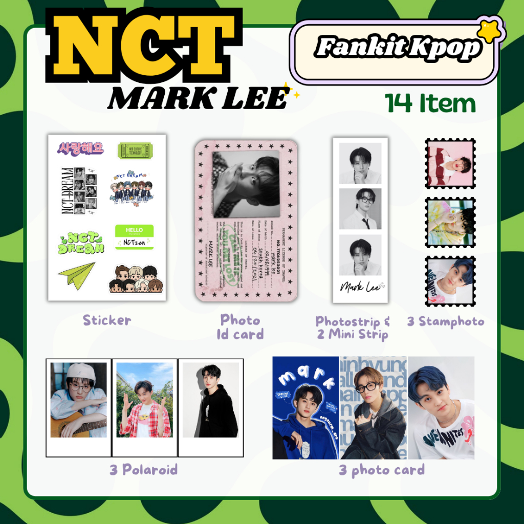 FANKIT KPOP NCT DREAM 14 Item | GIFT Box Kpop NCT | Hampers Kpop | FANKIT NCT DREAM
