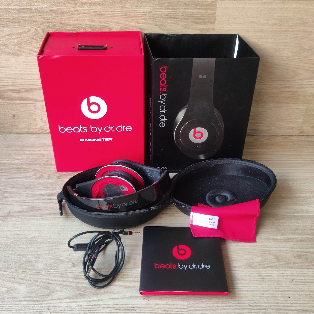 Headphone Premium Beats by Dr. Dre Studio Wired Original