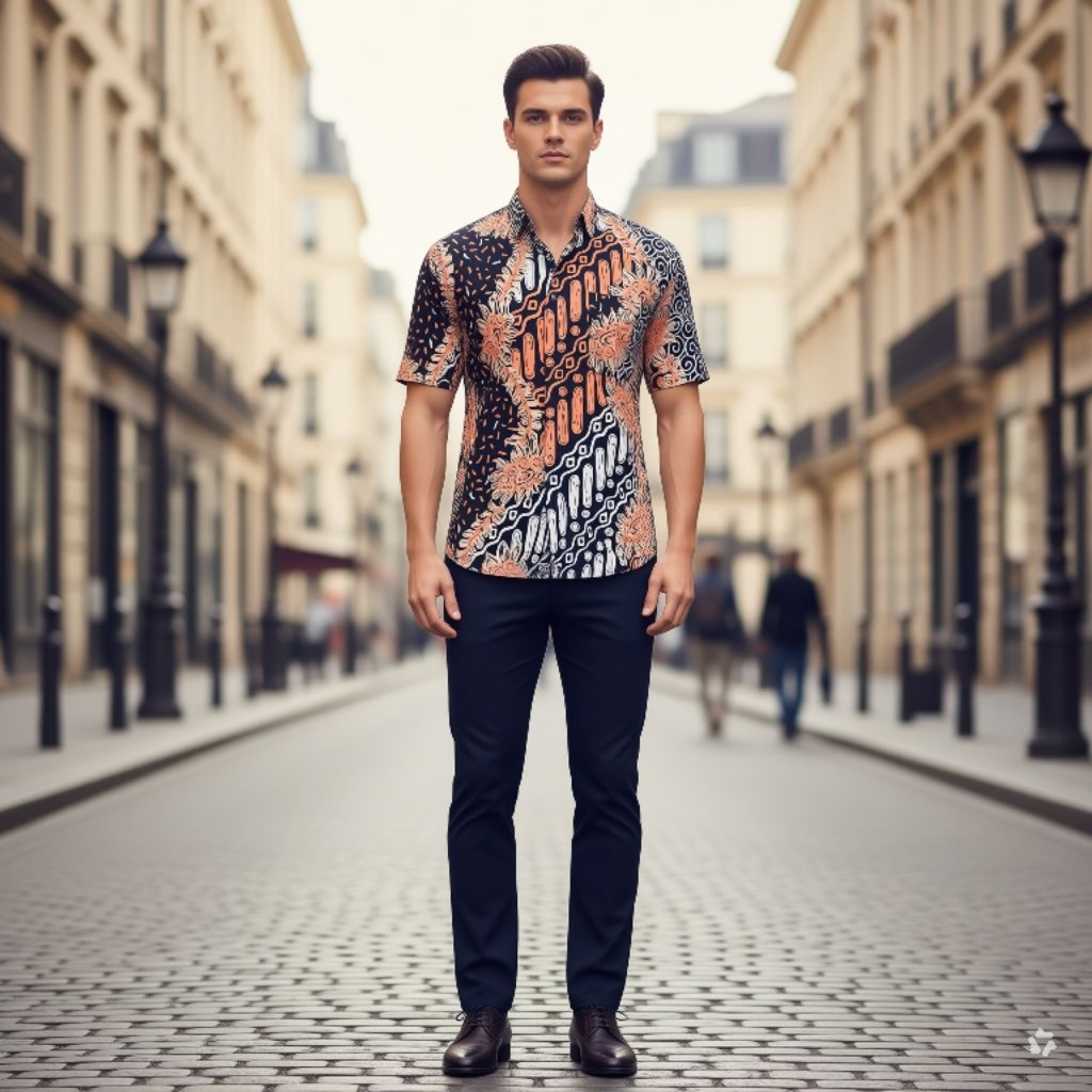 BATIK HALUS SINAR BANTEN Kemeja Batik Pria.Moderen,Model Elegan.