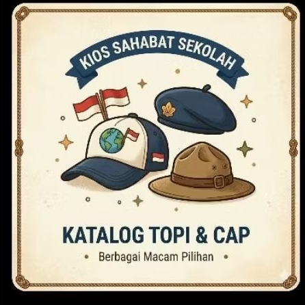 Grosir Termurah Topi Sekolah SMA Isi 1 Kodi