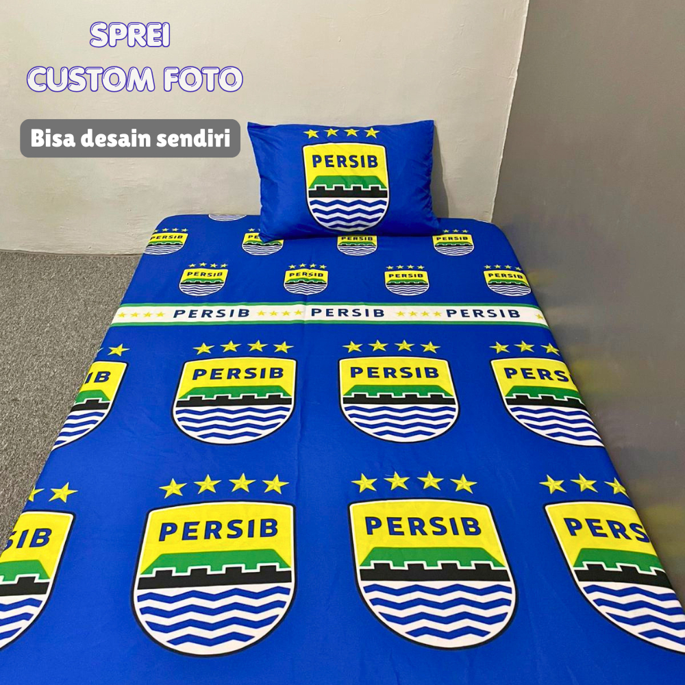 Lesshop Sprei Custom bisa pakai desain sendiri | sprei custom foto/gambar