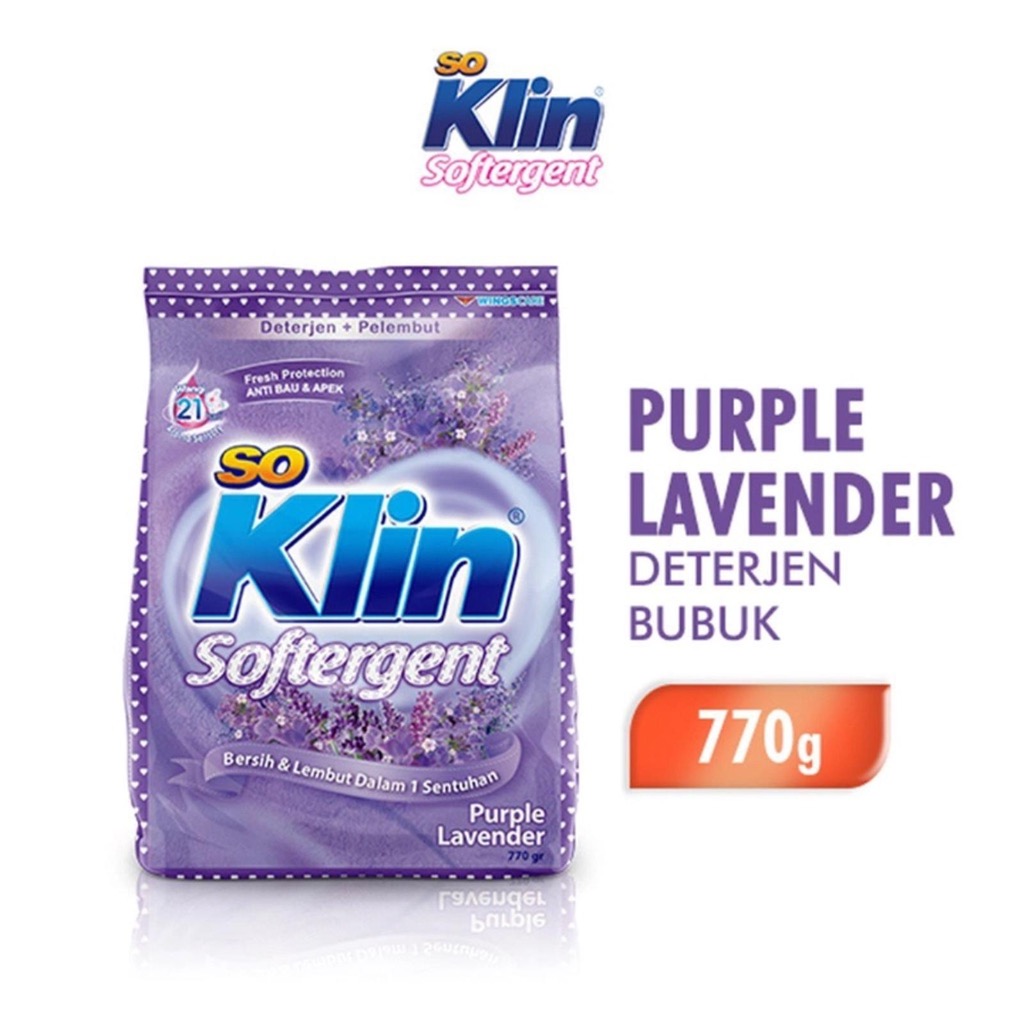 SOKLIN Detergent Bubuk Soft Purple 770gr