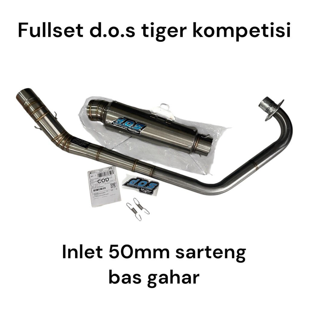 Fullset dos tiger kompetisi inlet 50mm bas gahar