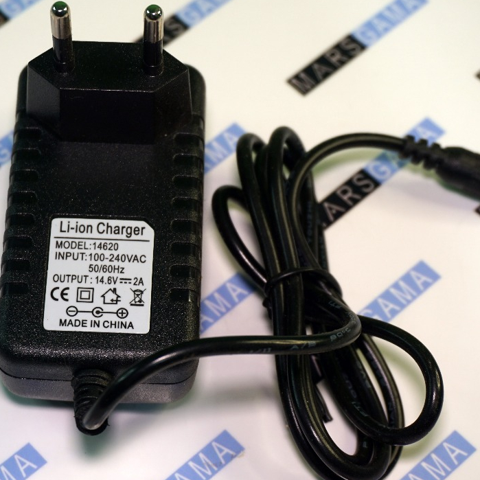 Adaptor AC-DC 14.6V 2A Charger Baterai Bms 4S lifepo4 32650