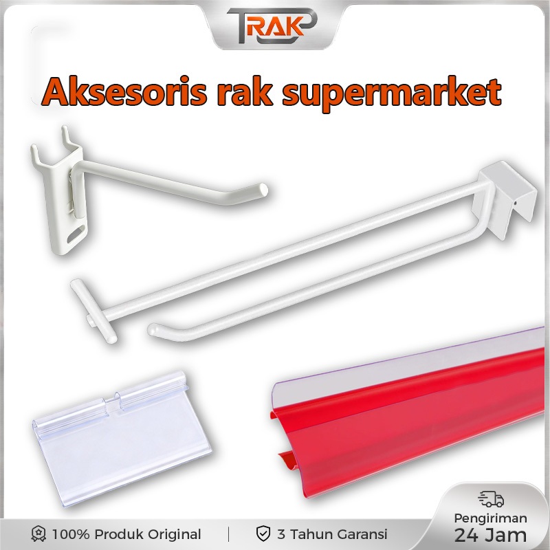 TOP- Rak Gondola Aksesori rak/Rak display supermarket Aksesori rak mengait Label harga