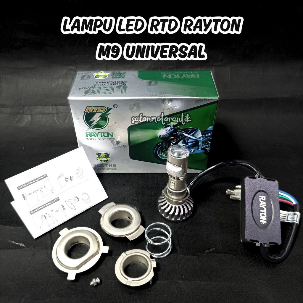 Lampu Utama H6 M9 M8C RTD Original RTD rayton Lampu Depan Soket H6 H4 H7 Motor Mobil Universal