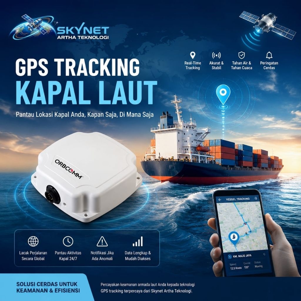 VMS Tracking Orbcomm ST6100 | Vessel Tracking System Orbcomm ST6100 | GPS Tracking Kapal Laut